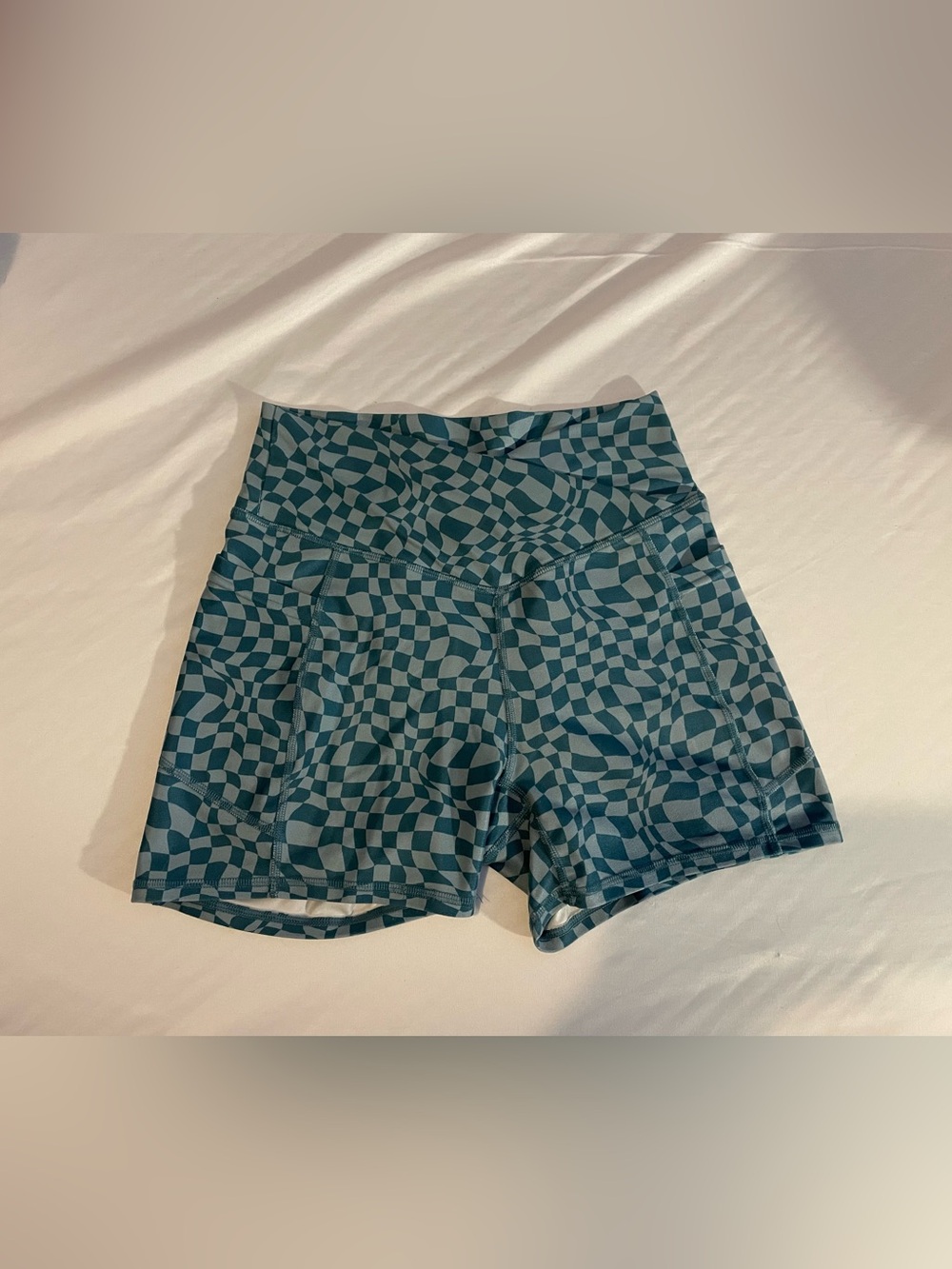 Gilly Hicks checkerboard bike shorts
